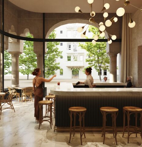 Rehabilitación de edificios CaixaForum Palma. Diseño de restaurantes y bares modernos TurullSørensen